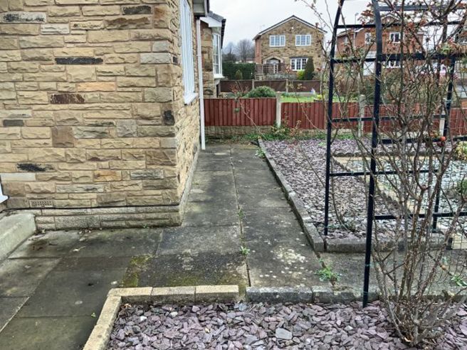 Before image flagstone driveway